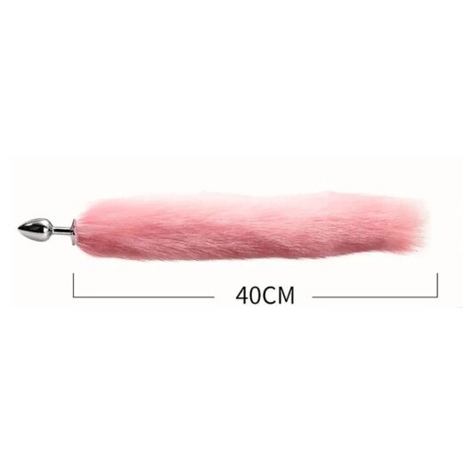 RABO DE RAPOSA ROSA COM PLUG TAMANHO P - Image 3