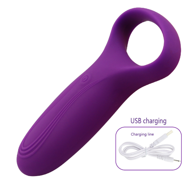 ANEL PENIANO RECARREGAVEL SILICONE 7 VIBRACOES À PROVA DE ÁGUA
