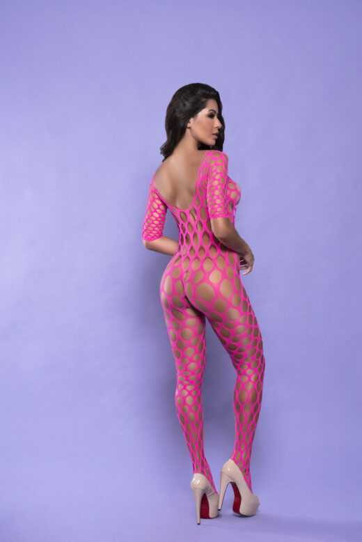 MACACÃO LUXO ROSA NEON COM MANGA - Image 3