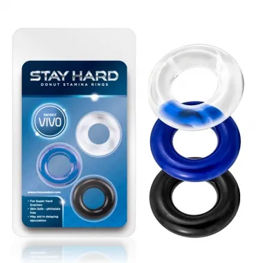 KIT 3 ANEIS PENIANOS FIRMES DIFERENTES TAMANHOS