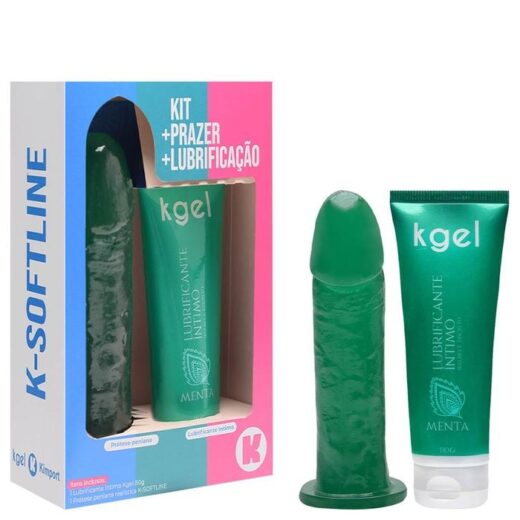 KIT LUBRIFICANTE 80G E PROTESE 15,5X3,7CM MENTA