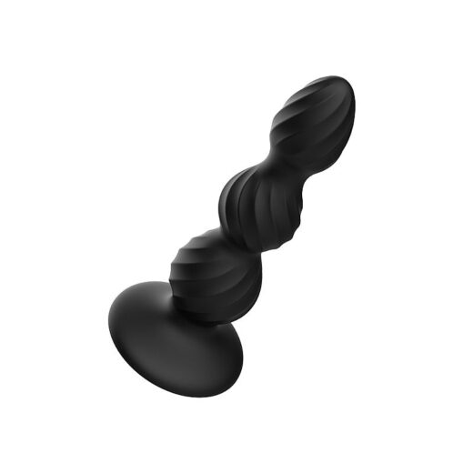 PLUG ANAL TEXTURIZADO E ESCALONADO EM SILICONE COM VENTOSA - Image 4