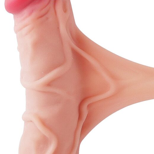 PENIS DUPLA CAMADA PELE MOVEL ULTRA REALISTICO 22,7X4,3CM COM VENTOSA REMOVIVEL - Image 2