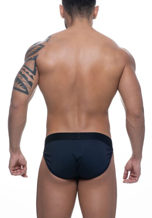 CUECA SLIP SUPLEX PRETO COM ELASTICO RESISTENTE - Image 2