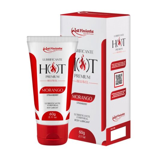 LUBRIFICANTE HOT ESQUENTA BEIJÁVEL MORANGO 60ML