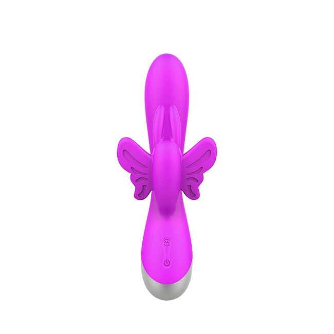 MASSAGEADOR BORBOLETA DUPLO MOTOR RABBIT RECARREGAVEL