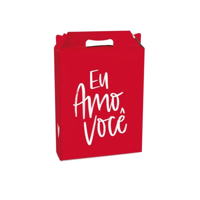 CAIXA MALETA PARA PRESENTE EU AMO VOCÊ