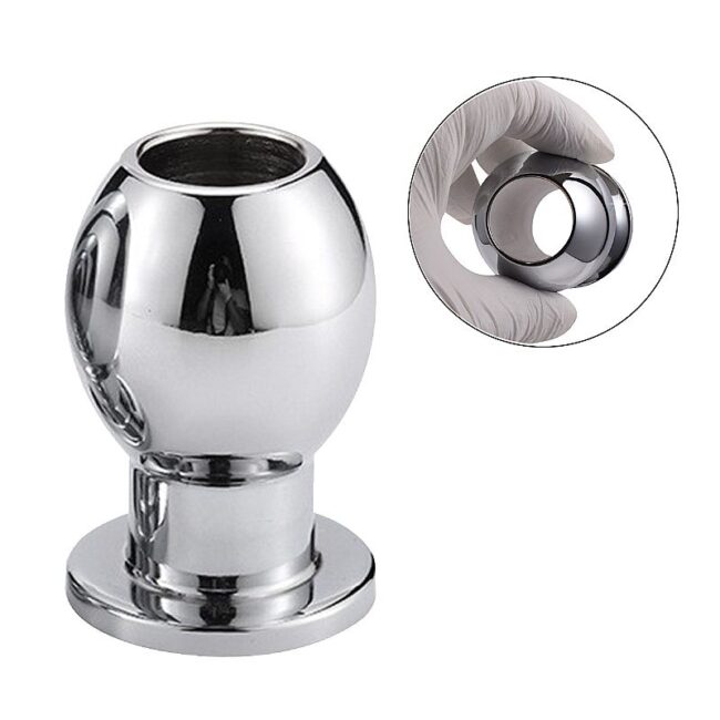 PLUG ANAL EM METAL VAZADO