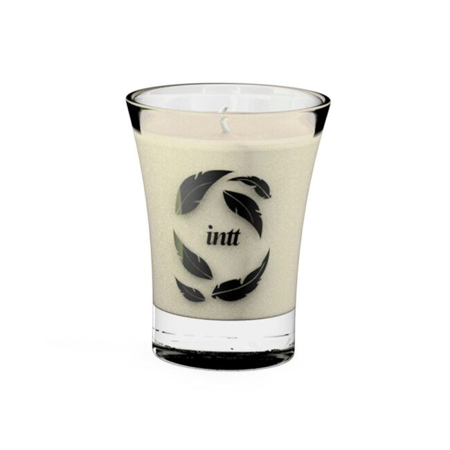 VELA INTT BEIJÁVEL PARA MASSAGEM COPINHO DE VIDRO BAUNILHA 40G