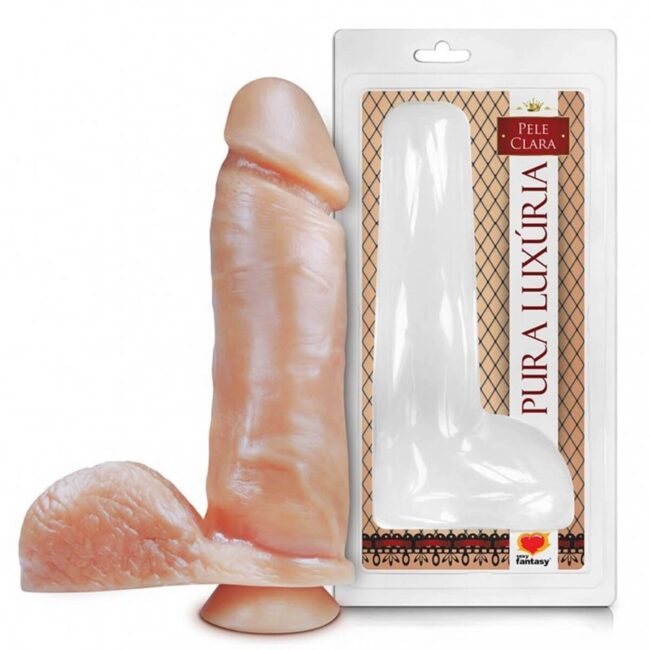 PROTESE MACICA 20X4,7CM COM VENTOSA