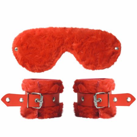 KIT ALGEMA E VENDA PELÚCIA VERMELHO