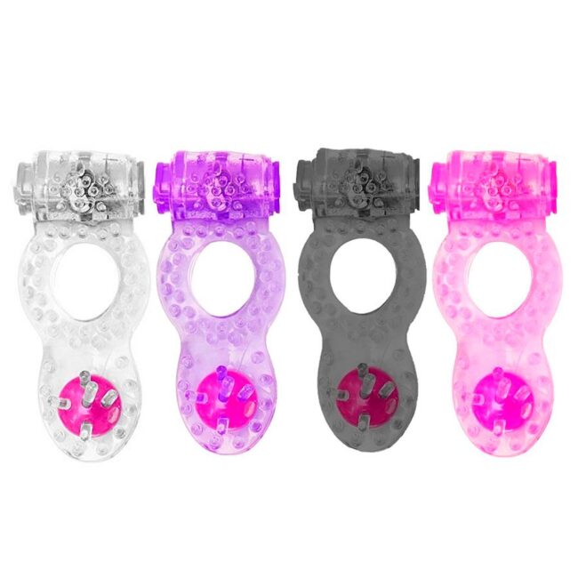 ANEL VIBRADOR PENIANO COM CERDAS