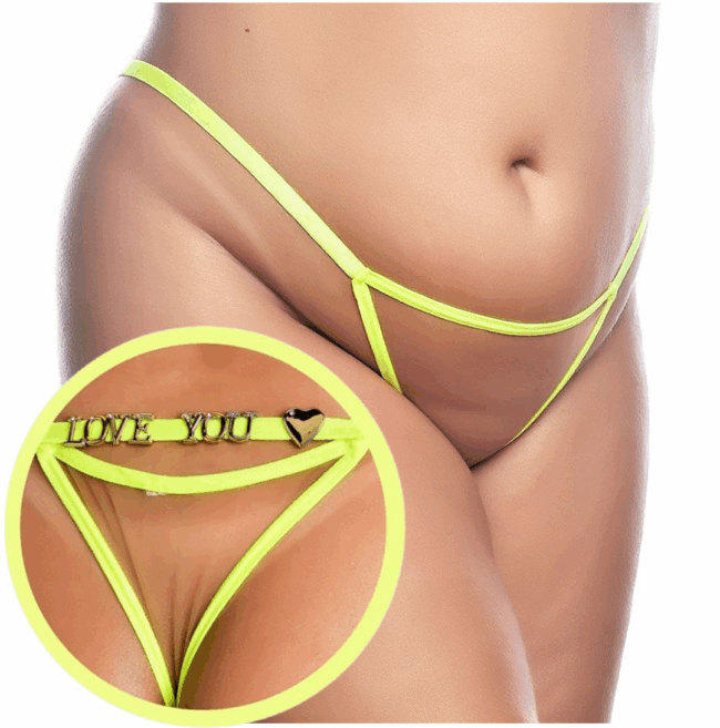 CALCINHA PLUS SIZE PERSONALIZAVEL NEON