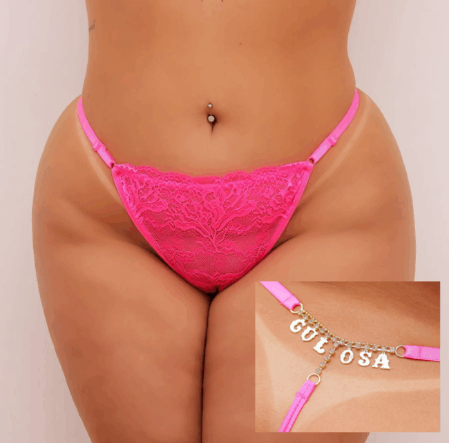 CALCINHA PLUS SIZE COM JOIA ATRÁS GULOSA ALTA QUALIDADE