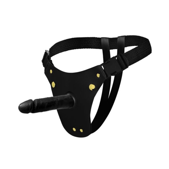 CINTA COM PRÓTESE PRETA REMOVÍVEL 14,5X3,5CM