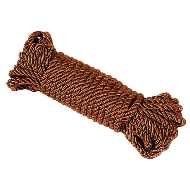 CORDA PARA BONDAGE 10M EM POLIESTER MARROM