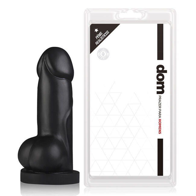 PROTESE COM ESCROTO PRETA R1 20X5CM