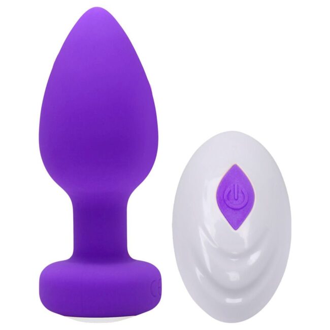 PLUG ANAL VIBRATORIO RECARREGAVEL 10 MODOS COM CONTROLE SEM FIO
