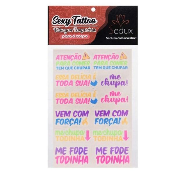 TATUAGEM ADESIVA TEMPORÁRIA NEON