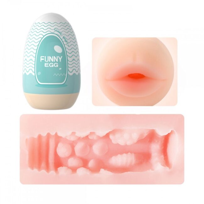 EGG MASTURBADOR MASCULINO FORMATO BOCA EM CYBERSKIN