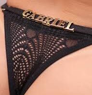 CALCINHA PERSONALIZÁVEL EM RENDA PLUS SIZE PRETA