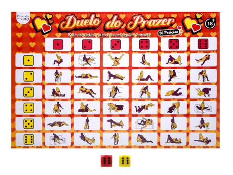 JOGO DUELO DO PRAZER 36 POSIÇÕES DIVERSÃO AO CUBO