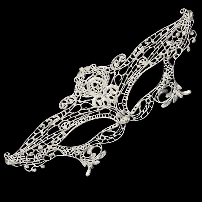 MÁSCARA RENDADA BRANCA