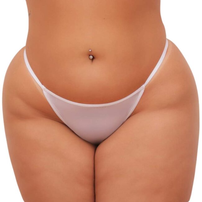 CALCINHA PERSONALIZÁVEL PLUS SIZE BRANCA