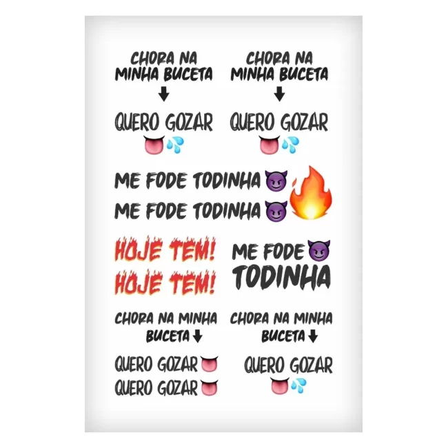 TATUAGEM ADESIVA TEMPORÁRIA LIBIDO