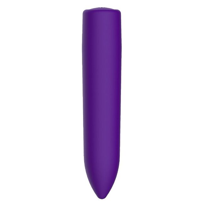 BULLET ALONGADO RECARREGAVEL 10 VIBRAÇÕES  ROXO