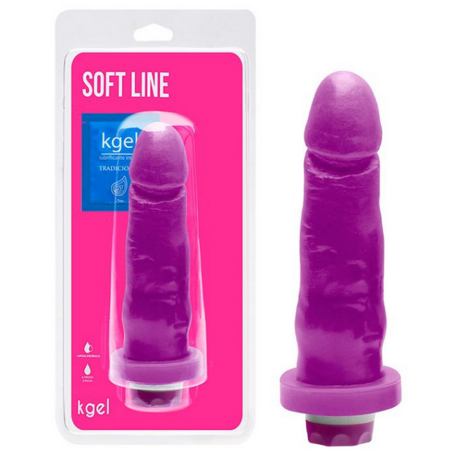 PÊNIS VIBRADOR MULTIVELOCIDADES COLORS 15,5 X 3,7CM