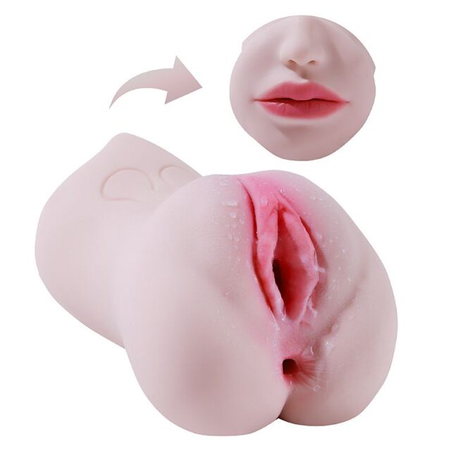 MASTURBADOR TRIPLO VAGINA ANUS E BOCA SUPER REALISTICO CYBERSKIN