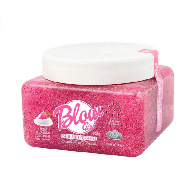 ESFOLIANTE CORPORAL COM GLITTER MORANGO
