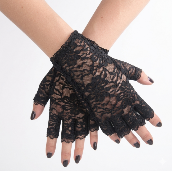 LUVA CURTA DEDOS FLORIDA PRETO