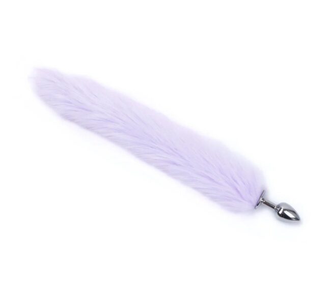 PLUG ANAL RABO DE RAPOSA LILAS PLUG TAMANHO P