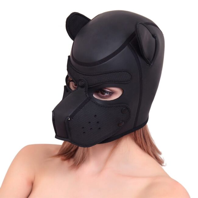 MASCARA DE CACHORRO PRETA