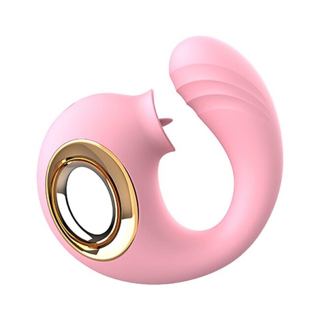 VIBRADOR DE PONTO G E CLITÓRIS COM LÍNGUA SNAIL