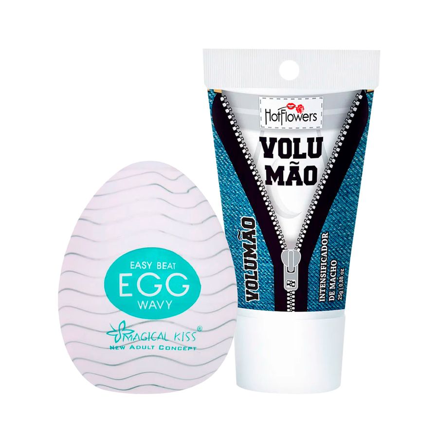KIT EXCITANTE MASCULINO + EGG MASTURBADOR