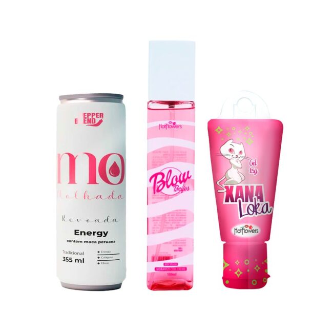 KIT BODY SPLASH + GEL EXCITANTE XANA LOKA + ENERGETICO AFRODISIACO