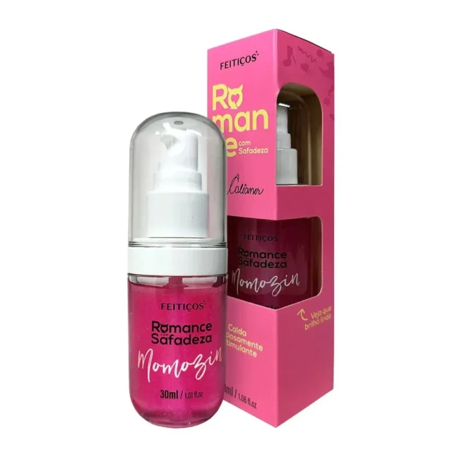 ROMANCE COM SAFADEZA MOMOZIN CALDA ESTIMULANTE BEIJÁVEL COM AQUECIMENTO 300 ML