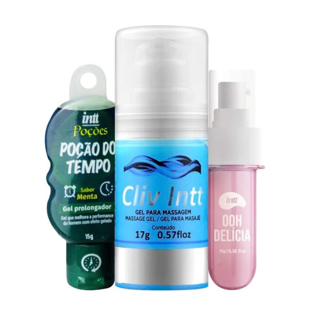 KIT GEL PROLONGADOR DE EREÇÃO + DESSENSIBILIZANTE CLIV + CALDA PICANTE OH DELICIA