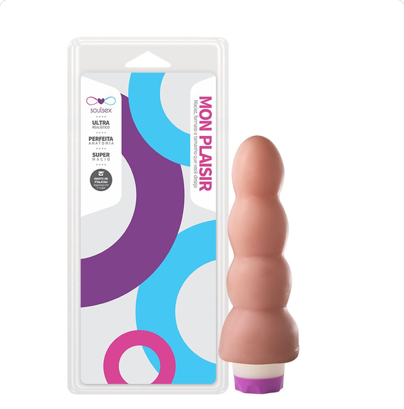 PLUG ESCALONADO VIBRO INTERNO 15,5 X 5CM - Imagem 2