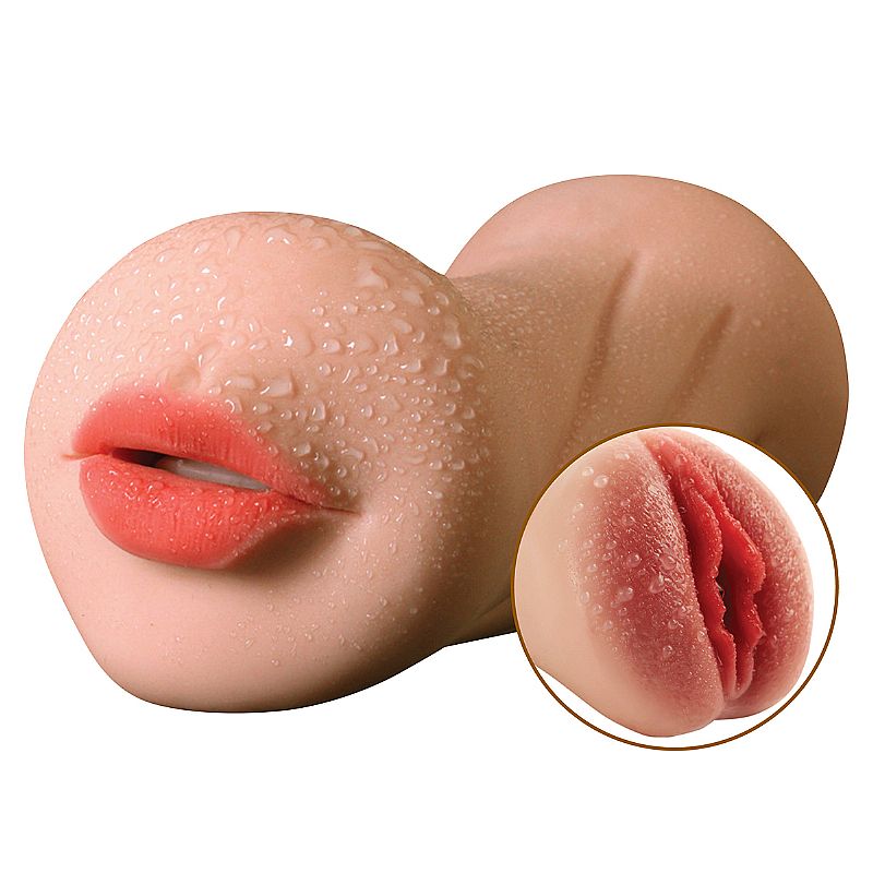 MASTURBADOR MASCULINO DUPLO BOCA E VAGINA