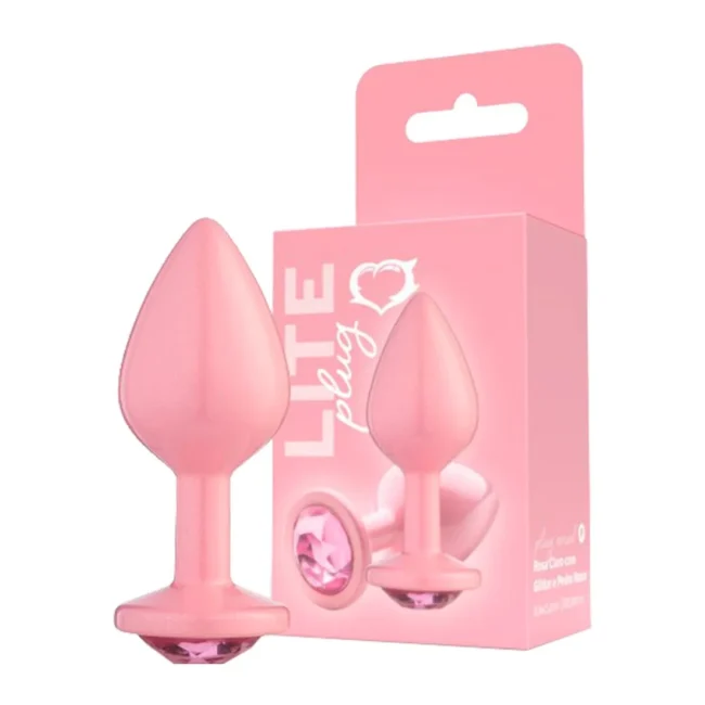PLUG ANAL P COM GLITTER E PEDRA LINHA LITE PLUG SEXY FANTASY