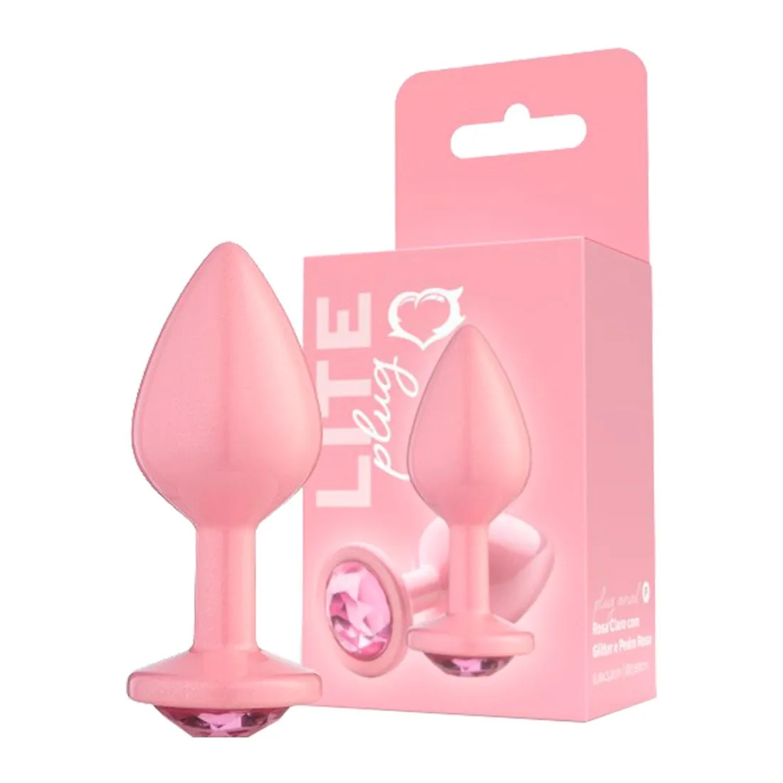 PLUG ANAL P COM GLITTER E PEDRA LINHA LITE PLUG SEXY FANTASY