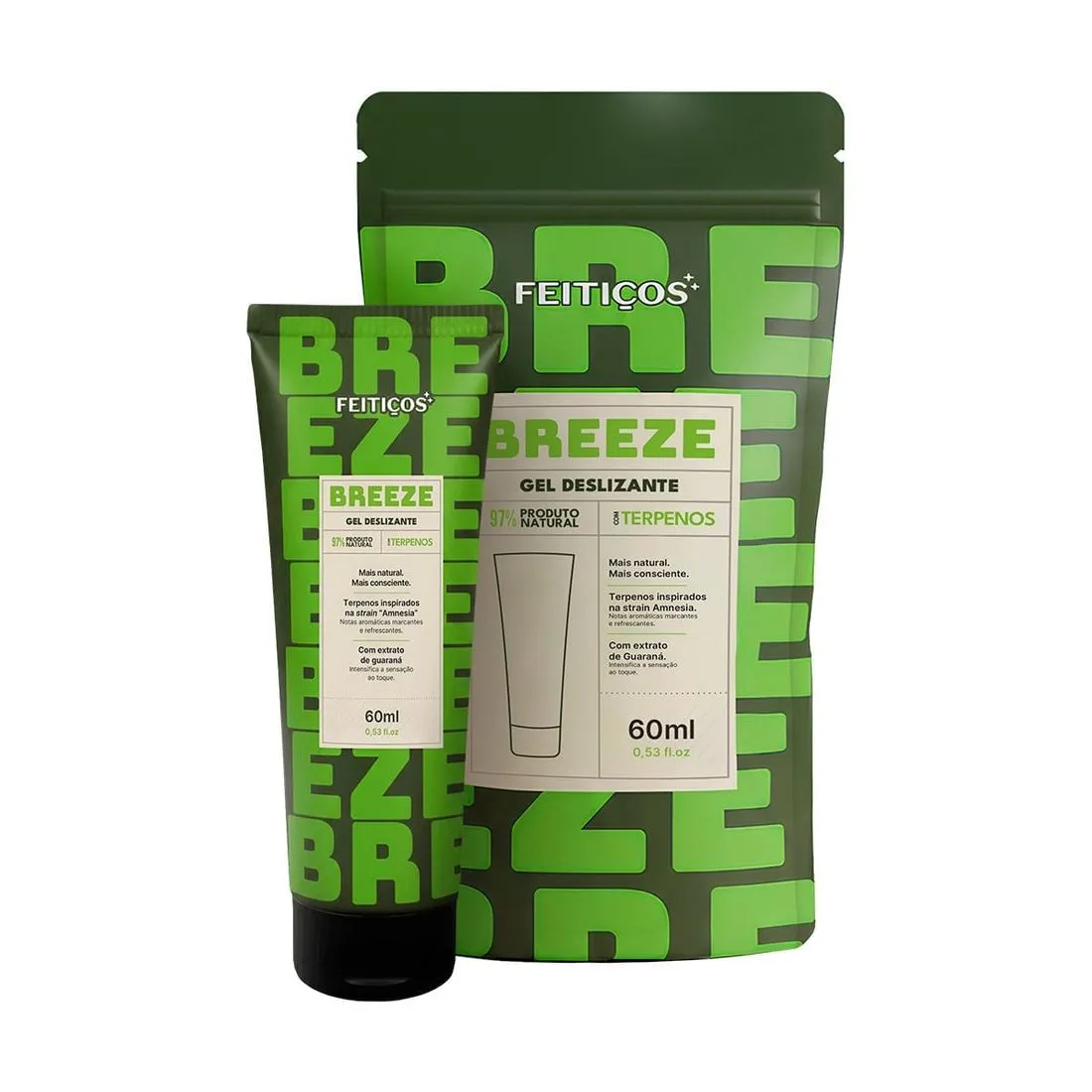 BREEZE GEL DESLIZANTE VASODILATADOR COM TERPENOS