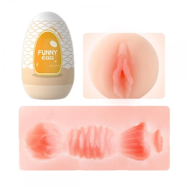 EGG MASTURBADOR MASCULINO FORMATO VAGINA EM CYBERSKIN MODELO 3