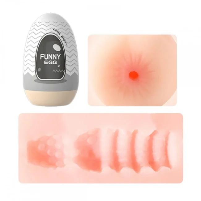EGG MASTURBADOR MASCULINO FORMATO ÂNUS EM CYBERSKIN