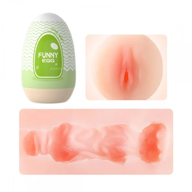 EGG MASTURBADOR MASCULINO FORMATO VAGINA EM CYBERSKIN MODELO 2