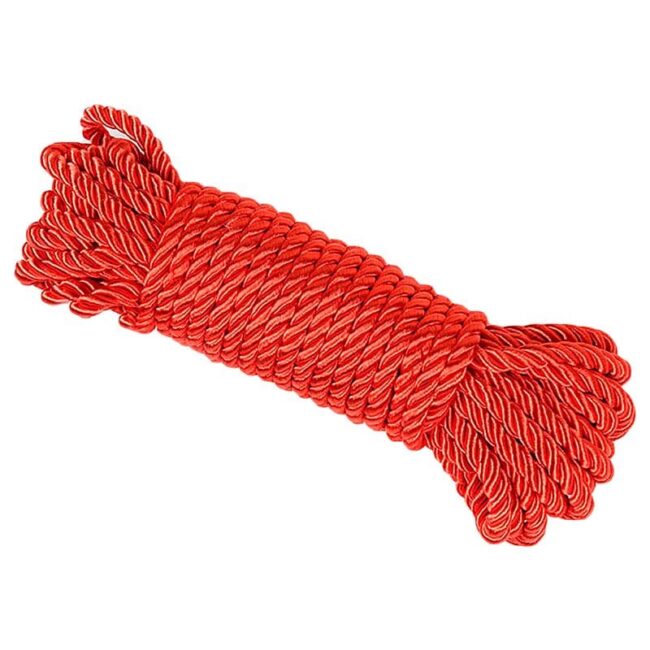 CORDA PARA BONDAGE 10M EM POLIESTER VERMELHO